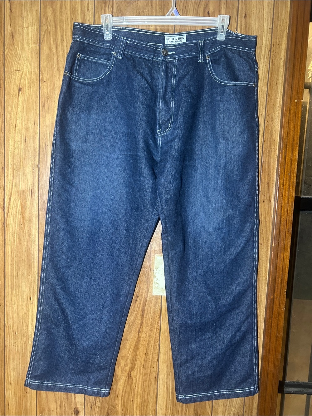 RnR Men’s Dark Blue Straight-Leg Jeans